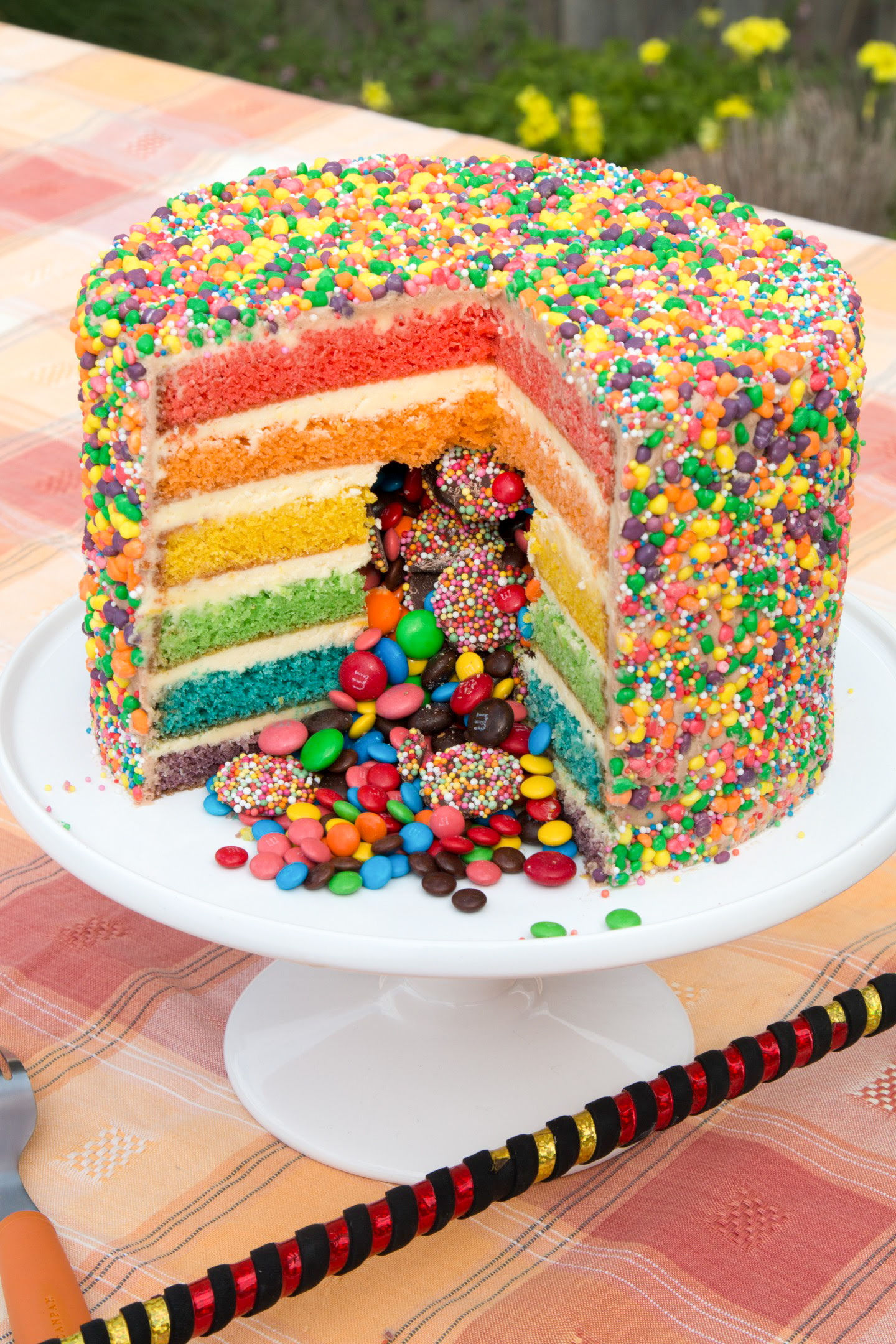 RAINBOW PINATA CAKE - Easy Cake Batter - Steve's Kitchen