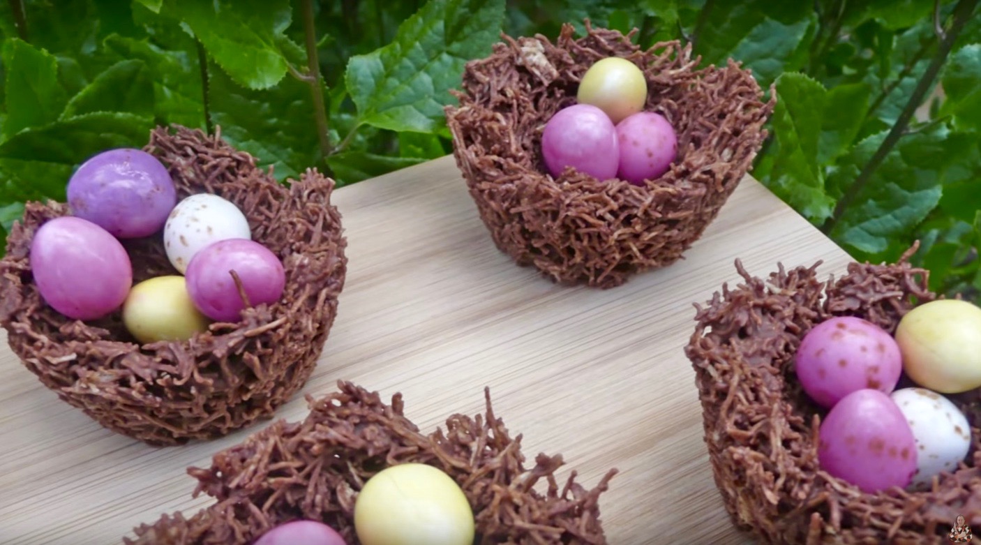 Chocolate Easter Nest - Easter Recipe - Steve&amp;#39;s Kitchen
