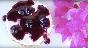 How to make a No Bake Blueberry Cheesecake - Steve's Kitchen