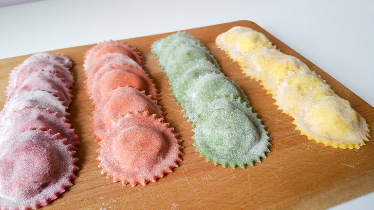 RAINBOW RAVIOLI - Natural Colour Rainbow Pasta - Steve's Kitchen