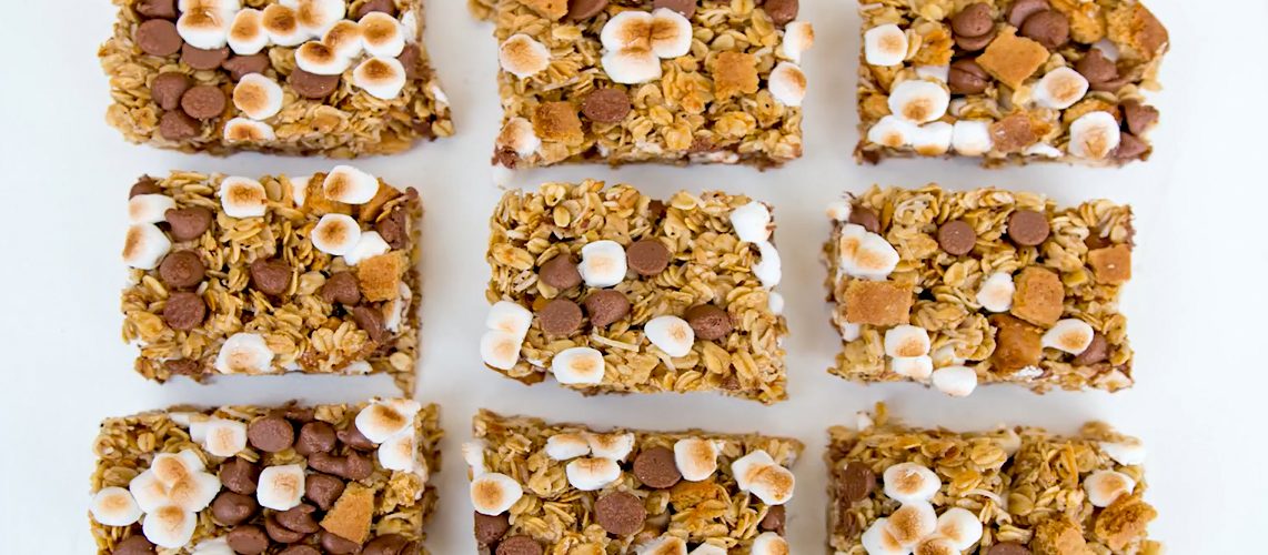 S'MORES GRANOLA BAR RECIPE - Simply from Scratch - Steve's Kitchen