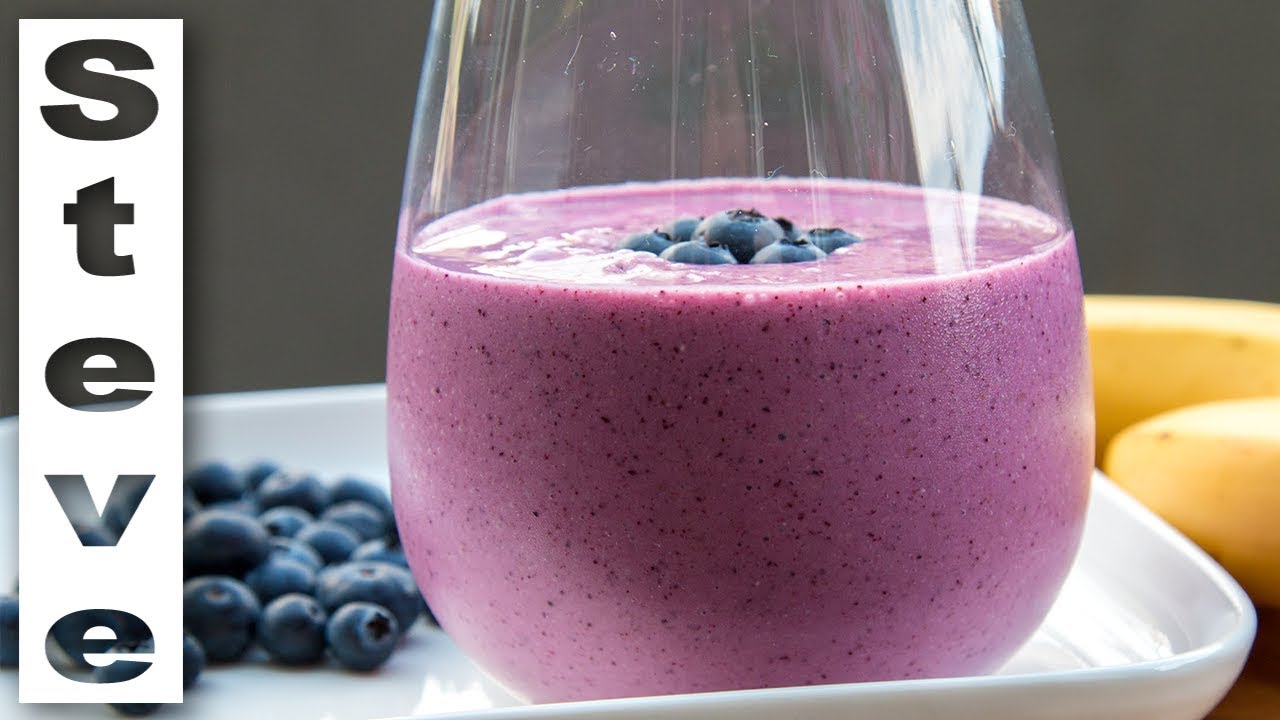 BLUEBERRY & BANANA SMOOTHIE – Healthy Smoothie Tuesday - Steve's Kitchen