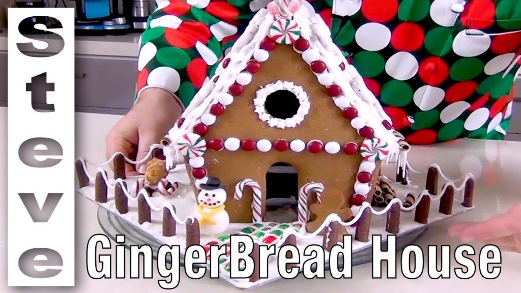 MAKE A GINGERBREAD HOUSE from Scratch Steve's Kitchen